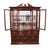 1990s Cresent Furniture Solid Cherry Traditional Style 75" Buffet W. Lighted Display Pediment China Cabinet 8252 8272 For Sale - Image 5 of 18