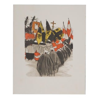 Mathurin Meheut, Procession in the Trégor Region, 1937, Engraving For Sale
