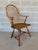 Description: Stickley Cherry & Oak Hoop Back Arm Chair. High Quality Craftsmanship, Normal Vintage Furniture Age Wear,...