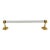 Sherle Wagner Ribbon & Reed 22kt Gold Plated Brass and Crystal Fluted Towel Bar For Sale