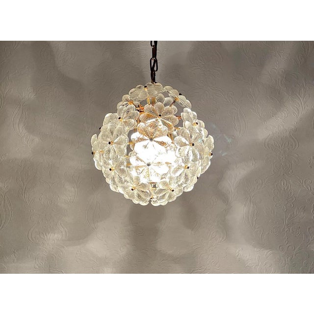 Flowers Hanging Lamp in Murano Glass by Christoph Palme, 1960s For Sale - Image 9 of 12