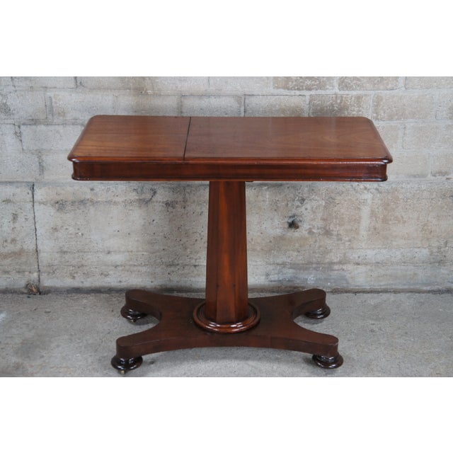 Late 19th Century Antique William IV Mahogany Articulating Invalids Reading Table Console Lectern For Sale - Image 9 of 12