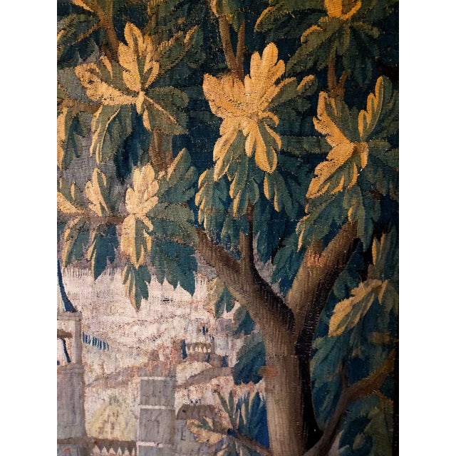 Antique Aubusson Tapestry in Wool, 1700s For Sale - Image 12 of 14