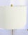 Modern Arteriors Modern White and Brass Finished Royalton Table Lamp For Sale - Image 3 of 4