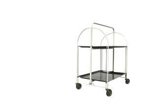 Vintage German Foldable Service Cart, Housebar or Side Table, 1970s