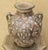 1990s Medium Moroccan Resin and Metal Inlaid Vase For Sale In Orlando - Image 6 of 6