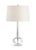 Bring elegant beauty to your home with abbey lamp. This stunning 28" table lamp features a modern gourd shaped, solid lead...