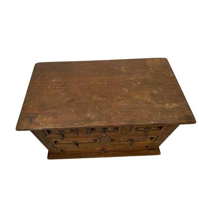 Mid 20th Century Mid 20th Century Mexican Wooden Tabletop Chest by Artes De Mexico Internacionales For Sale - Image 5 of 10