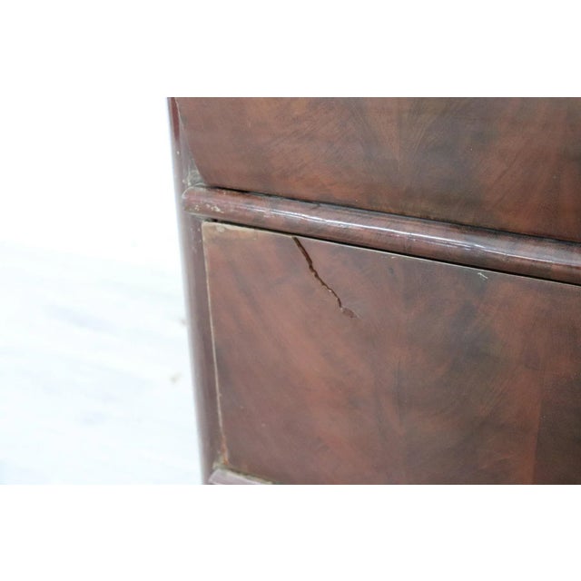 Brown Antique Mahogany Tall Chest of Drawers, 1850s For Sale - Image 8 of 16