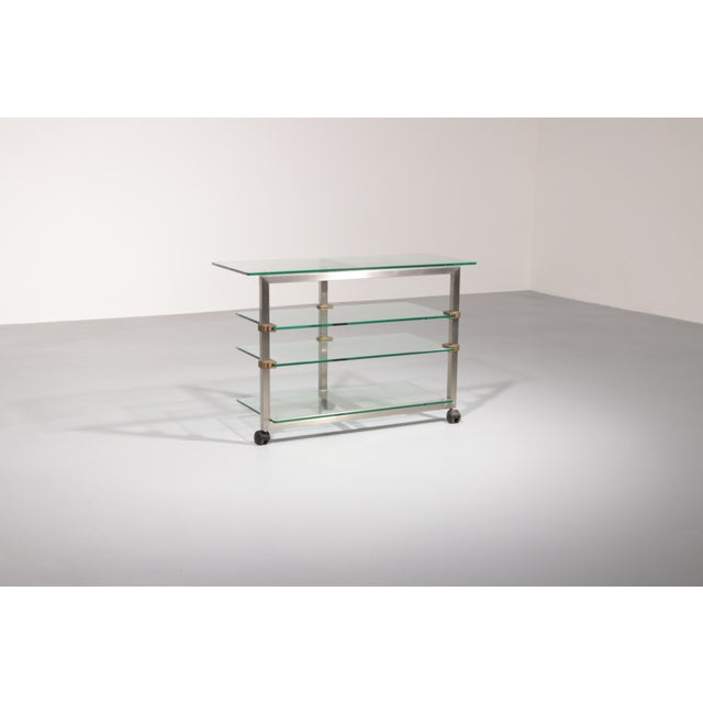 Side Table on Wheels from Peter Ghyczy, 1970s For Sale - Image 6 of 16