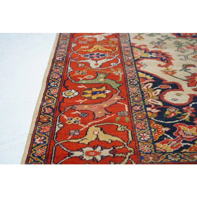 Textile Late 18th Century Antique Sarouk Rug 4'6'' x 6'6'' For Sale - Image 7 of 10