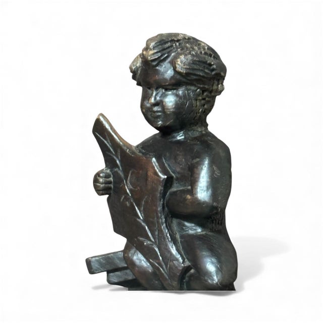 Brown Italian Carved Sculpture, 1780s For Sale - Image 8 of 11