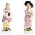 Pink 18th Century Porcelain Sculpture from Meissen, Set of 2 For Sale - Image 8 of 8