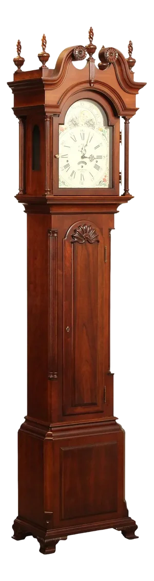 Late 20th Century Sligh John Goddard Cherry Newport Grandfather Clock