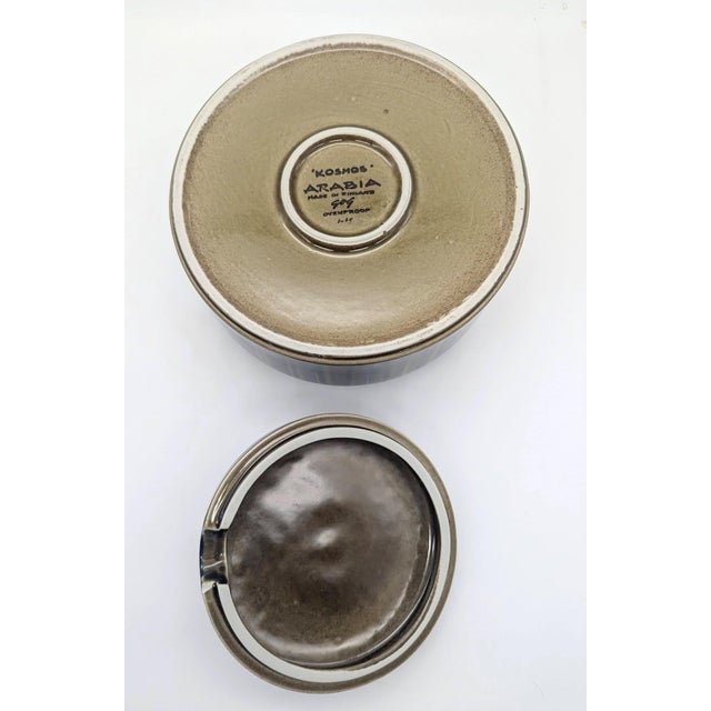 1960s Arabia Finland "Kosmos" Casserole Tureen With Lid For Sale - Image 10 of 12