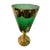 Murano Glass Vase with Ornaments in Gold and Enamel, 1950s For Sale