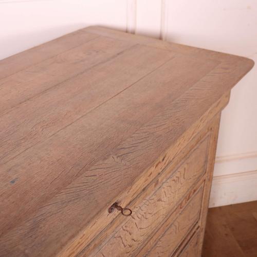 French Bleached Oak Commode For Sale - Image 11 of 13
