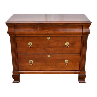 Vintage Ethan Allen Empire Style Three Bachelors Chest For Sale