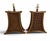 Boho Chic Vintage Bamboo and Leather Strap Table Lamps - A Pair For Sale - Image 3 of 12