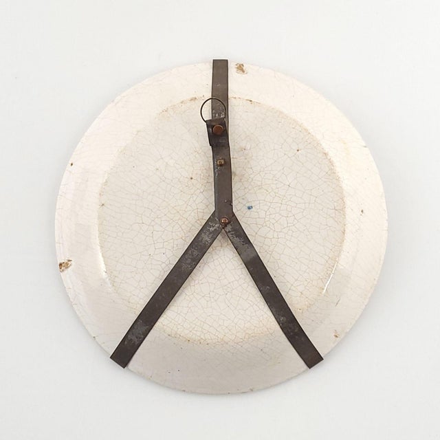 French Faïence Plate With Vase and Flowers, 18th/19th Century For Sale In San Francisco - Image 6 of 6