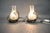 Glass Czechoslovakian Crackle Glass Table Lamps with Wrought Iron Frames, 1950s, Set of 2 For Sale - Image 7 of 9