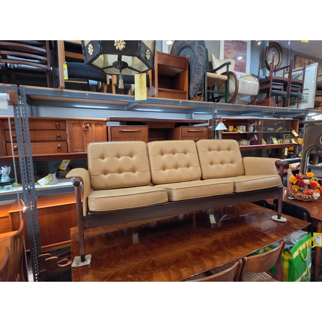 Wood 1960s Mid-Century Danish Modern Walnut Sofa For Sale - Image 7 of 9
