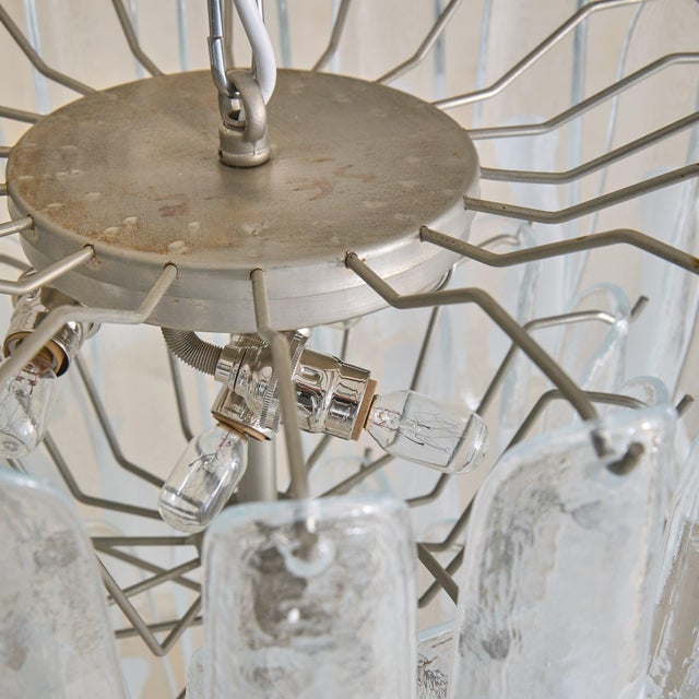 Italian Murano Glass Chandelier in the Manner of Mazzega For Sale In Chicago - Image 6 of 13