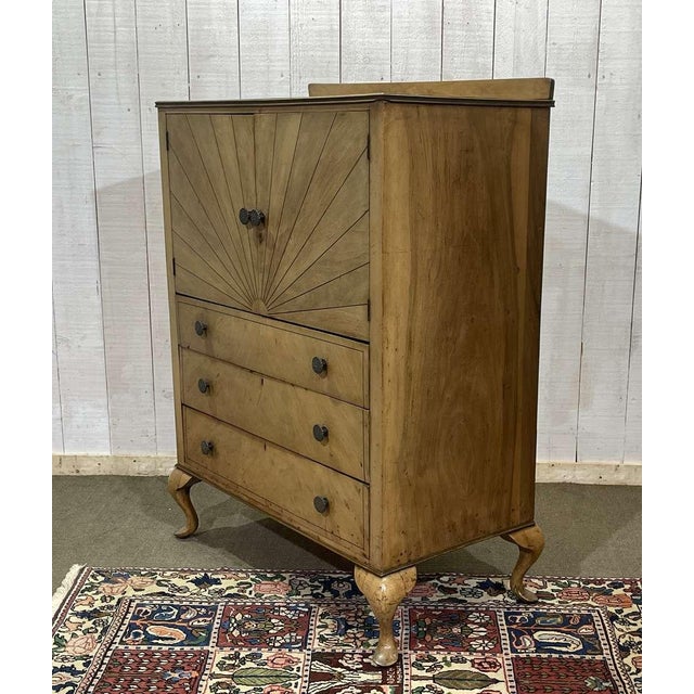 English Art Deco Walnut Sideboard, 1930s For Sale - Image 6 of 18