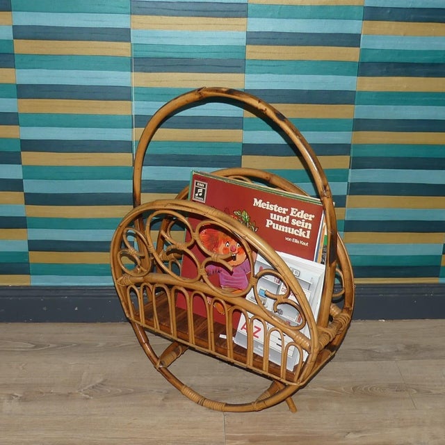 Great side table decoration! A particularly beautiful storage solution for magazines, etc. Large magazine rack --- It also...