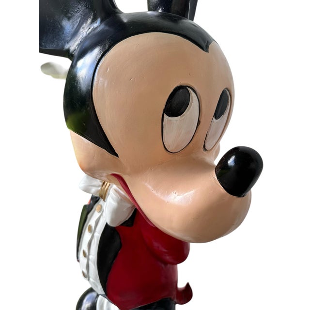1990s Rare Vintage Disney Gallery Mickey Mouse Butler Valet Bar Table For Sale - Image 5 of 11