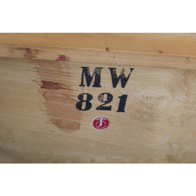 Kidney-Shaped 3-Legged Coffee Table in Wood with Black Formica Top, 1950s For Sale - Image 16 of 18