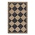 Erin Gates by Momeni Orchard Court Checker Black Hand Woven Wool and Jute Area Rug 3'6" X 5'6" For Sale