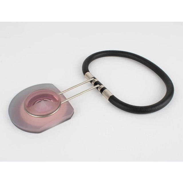 Thierry Bontridder Unique Piece Avant Garde Rubber and Acrylic Necklace For Sale In Atlanta - Image 6 of 15