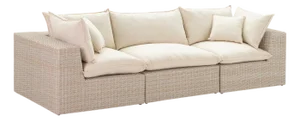 Cali Natural Wicker Outdoor Modular Sofa