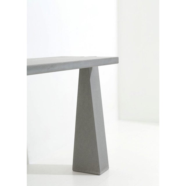 Mid-Century Modern Pietra Serena Console Model Incas Table by Angelo Mangiarotti for Skipper, 1990s For Sale - Image 3 of 5