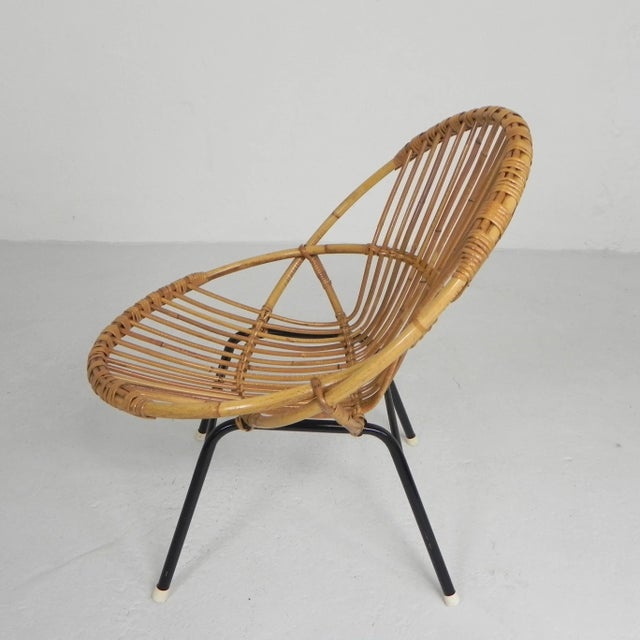 Vintage Bamboo Chair by Rohe Noordwolde, 1960s For Sale - Image 6 of 18