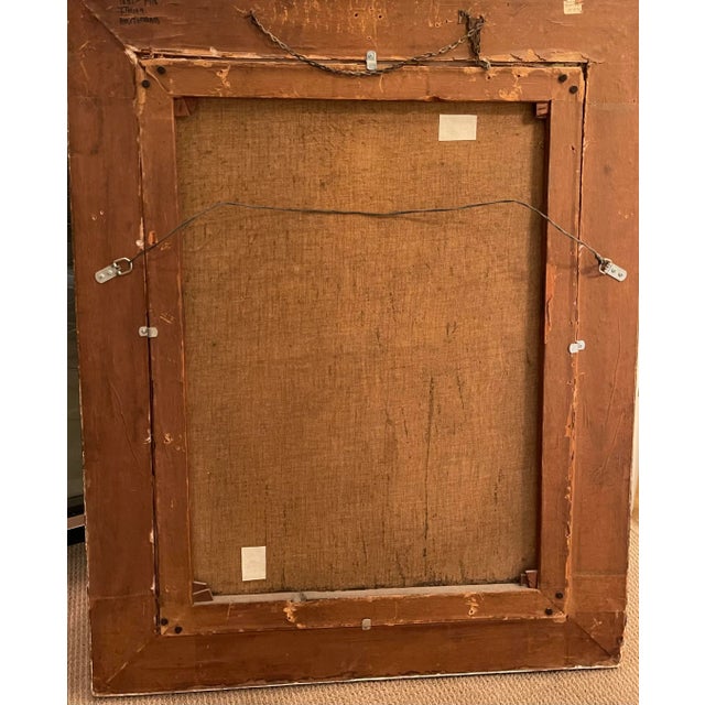 Antique Ernesto Fontana Original Oil Painting For Sale - Image 4 of 7