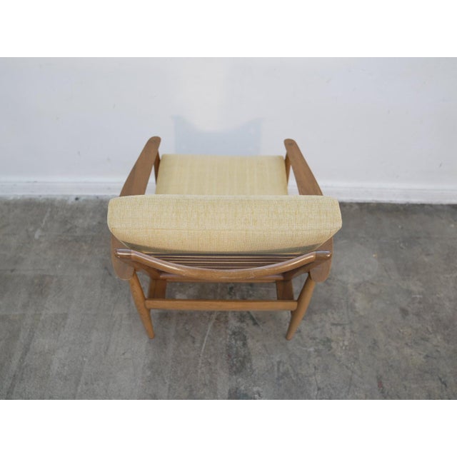 Yellow 1960s Kofod Larsen Style Mid Century Teak Lounge Chair For Sale - Image 8 of 18