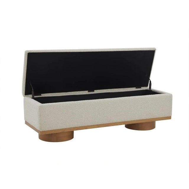 Safavieh Vianna Boucle Bench - Cream For Sale - Image 4 of 10