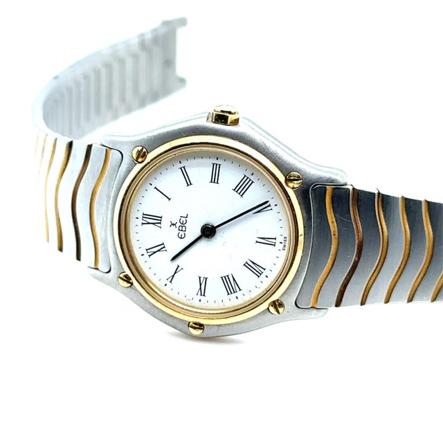 Contemporary Ebel Stainless Steel Sports Classic Wave Ladies Watch Ref. 181908 For Sale - Image 3 of 7