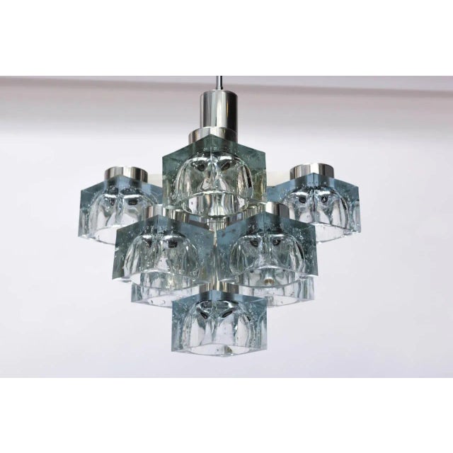 Gaetano Sciolari Ice Cube Chandelier for Lightolier For Sale In New York - Image 6 of 11