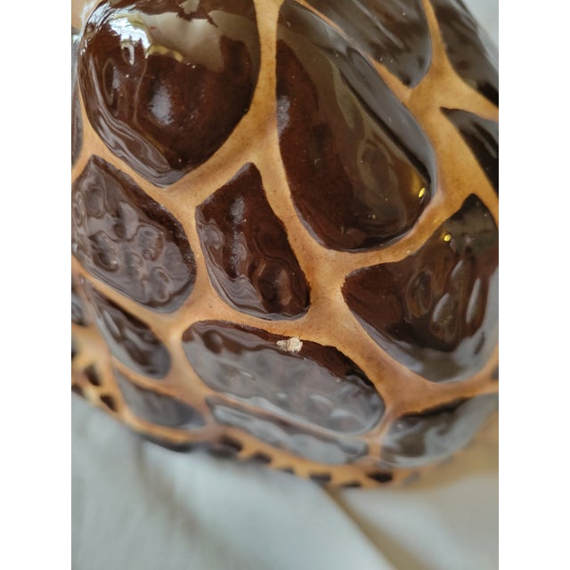 1970s Mid-Century Large Glazed Ceramic Seated Giraffe Figure For Sale - Image 10 of 11