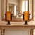 Pair of neoclassical style Murano glass vases, Italy 1980s. The Italian vases are attributed to Barovier and Toso. The...