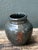 Greige Vintage Glazed Ceramic Vase For Sale - Image 8 of 12