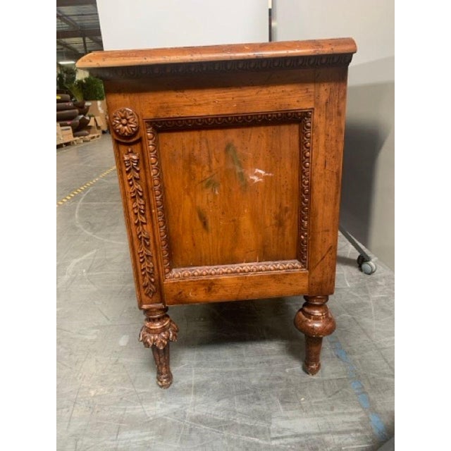 1980s Country French Carved Nightstands/Dressers- Pair For Sale - Image 9 of 9