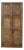 Antique Indian Sunburst Carved Teakwood Door, Late 19th C. For Sale