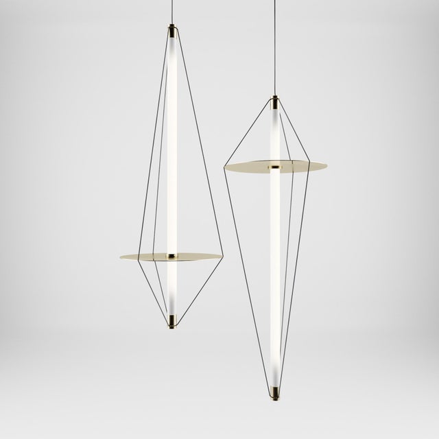 Gold ED54.01 Hanging Lamp by Edizioni Design For Sale - Image 8 of 9