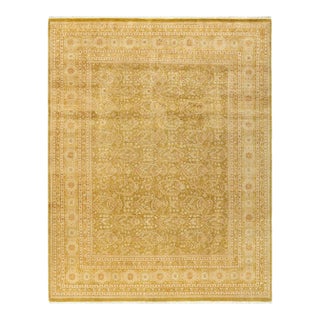 Mogul, One-of-a-Kind Hand-Knotted Area Rug - Green, 8' 1" x 10' 1" For Sale