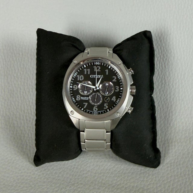 Citizen Eco-Drive Chronograph Titanium Water Resistant Wristwatch, 2010s For Sale - Image 11 of 11