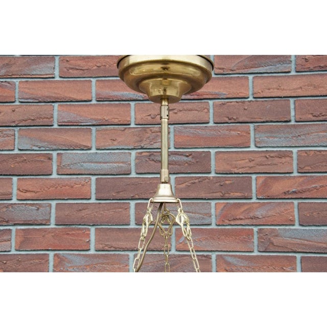 Metal Chandelier, Western Europe, 1950s For Sale - Image 7 of 8